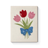 Punch Needle Bouquet de Tulipes