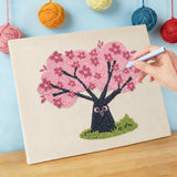 Punch Needle Cerisier en Fleurs