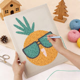 Punch Needle Ananas à Lunettes