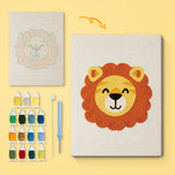 Punch Needle Lion
