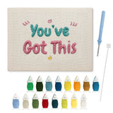 Punch Needle Message Motivant
