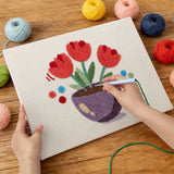 Punch Needle Tulipes en Pot