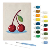 Punch Needle Cerises Rouges
