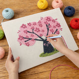 Punch Needle Cerisier en Fleurs