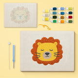 Punch Needle Lion