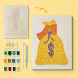Punch Needle Sac d'Argent