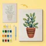 Punch Needle Plante Verte