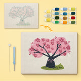 Punch Needle Cerisier en Fleurs