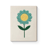 Punch Needle Fleur Turquoise
