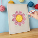 Punch Needle Marguerite Rose