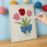 Punch Needle Bouquet de Tulipes