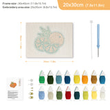 Punch Needle Oranges Coupées